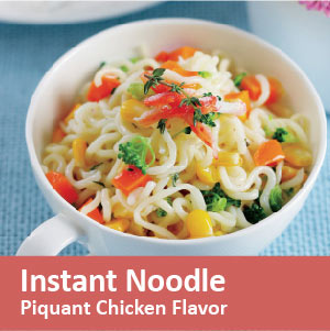 Nouilles instantanées saveur poulet piquant